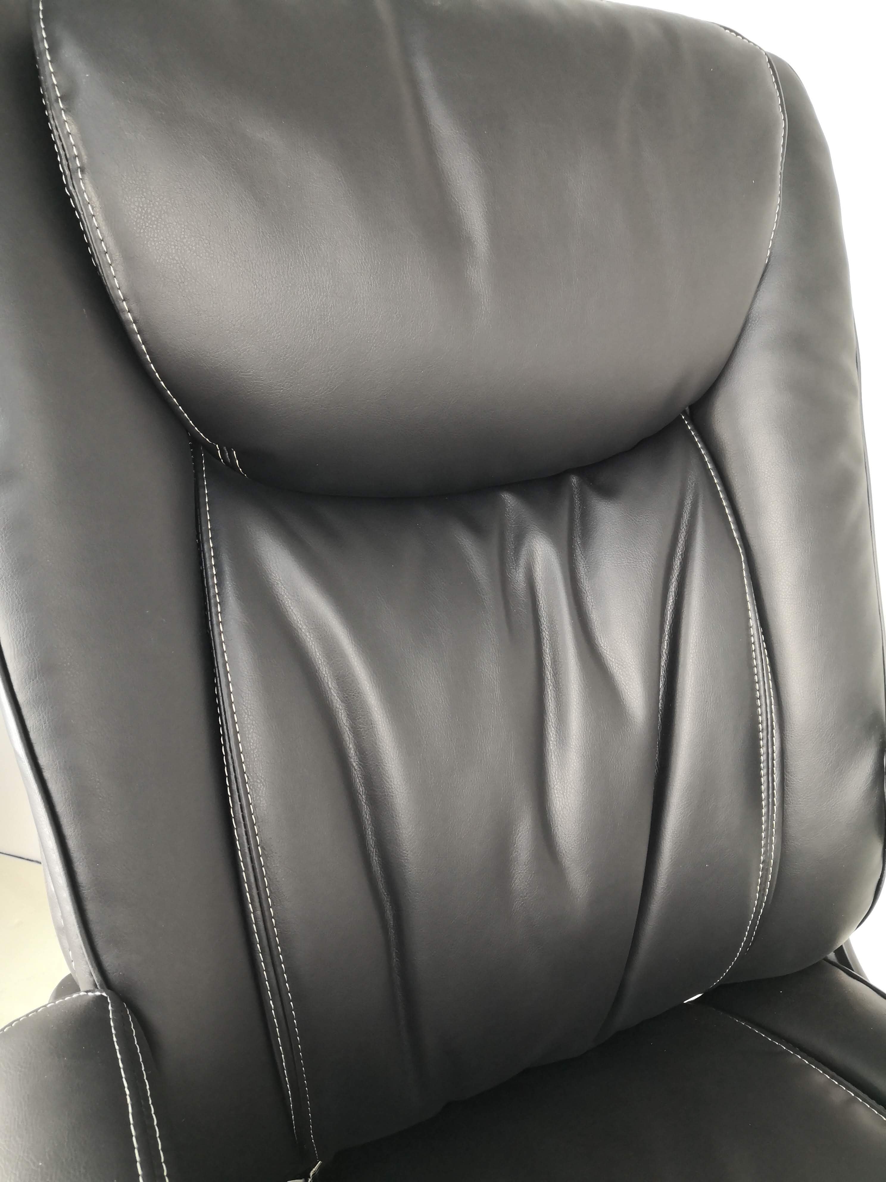 Soft Padded Executive Office Chair in Black Leather - 2029